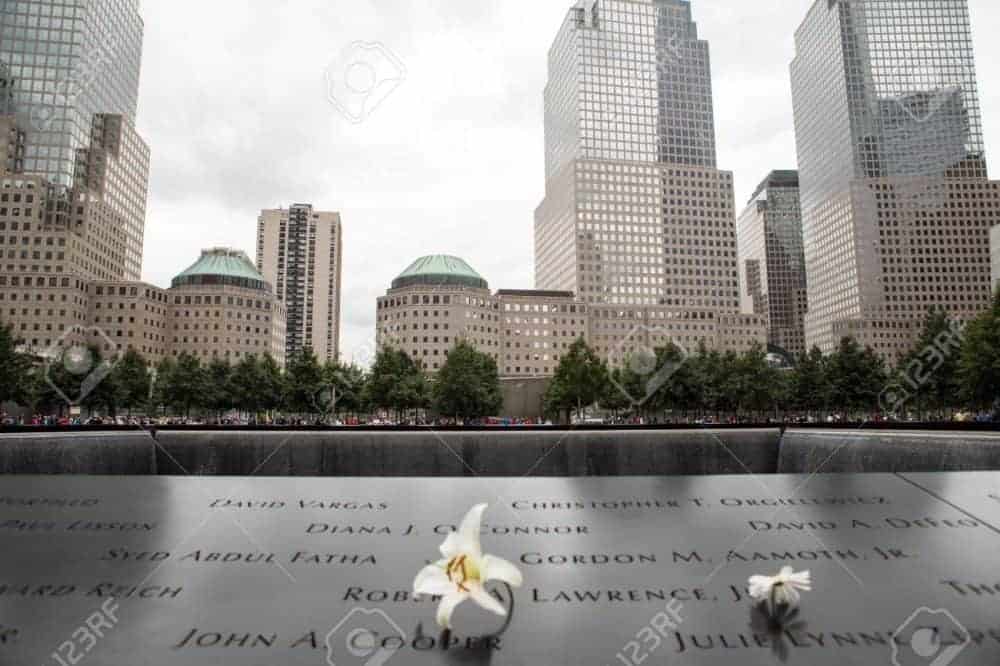 9/11 Memorial at World Trade Center, Ground Zero, New York